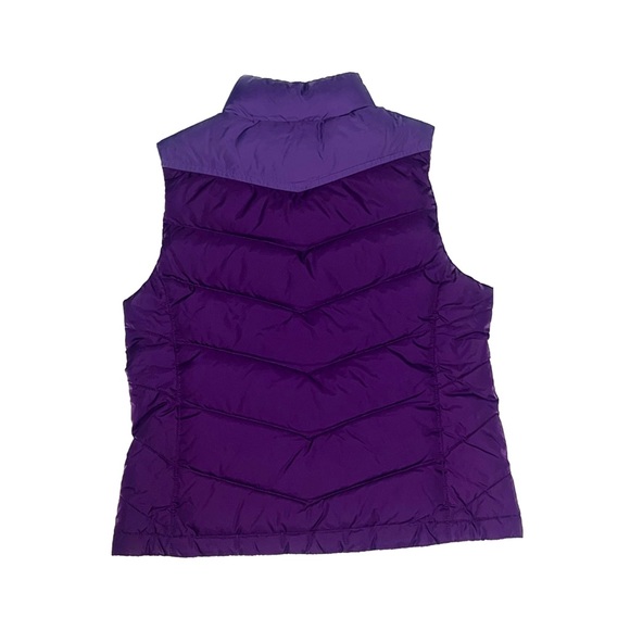 The North Face Girls Medium Purple Reversible Down Puffer Vest (flawed, as is) - Picture 3 of 14